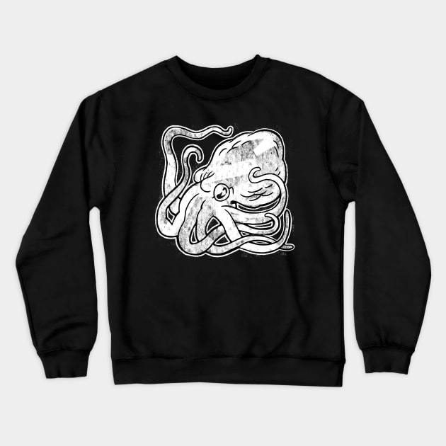 Octopus Print Crewneck Sweatshirt by rebekie.b